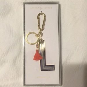 Letter for Letter “L” blue Keychain